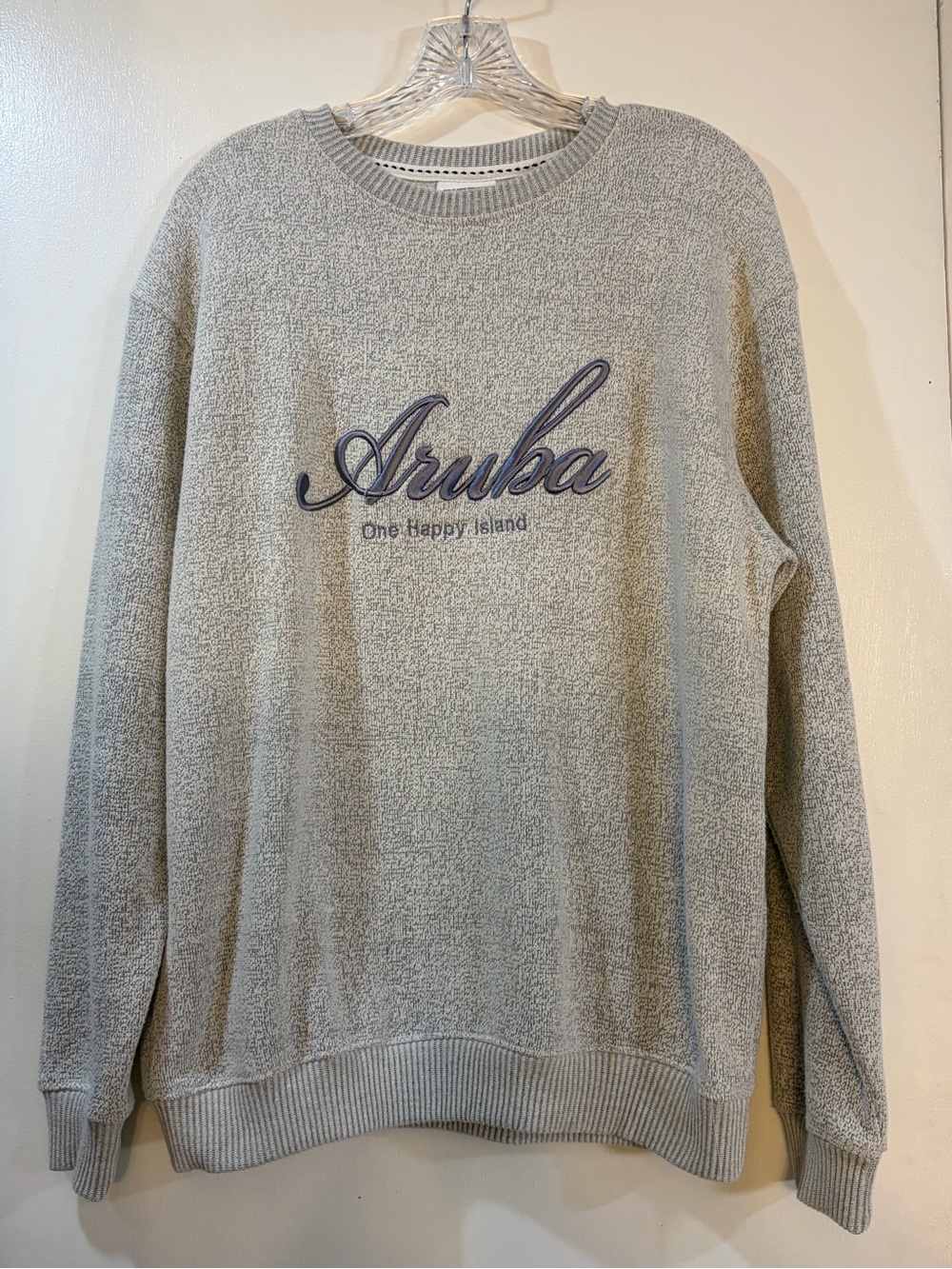 Pacific & Co Aruba One Happy Island Sweatshirt Womens Sz Medium